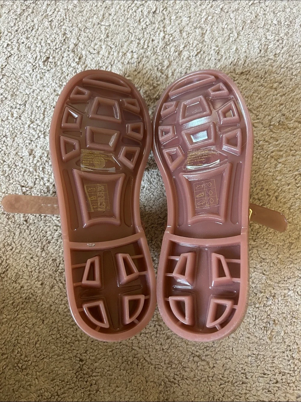 J.Crew Women’s Slingback Jelly Sandals in Vienna Taupe Pink size 8
